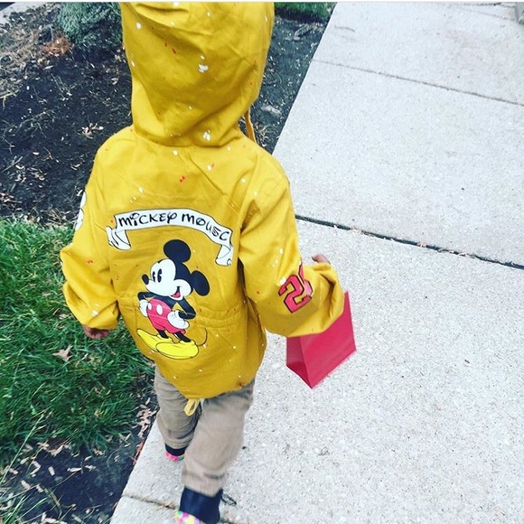 mickey mouse rain jacket